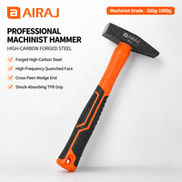 Marteau de machiniste Airaj à tête en acier forgé avec manche en fibre de verre pour le rivetage et le façonnage des métaux