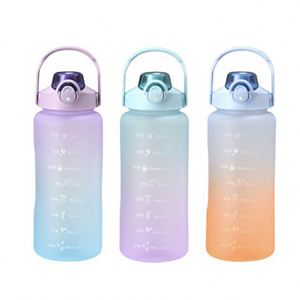 Nouvelle Arrivée 2026 – Bouteille d'eau 2L personnalisable avec logo, dégradé givré, grande capacité, couleur dégradée, en plastique écologique - Product Image 6