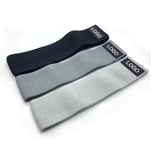 Boucle de résistance élastique en coton et latex avec logo personnalisé bandes de butin de gymnastique extensibles bande de résistance en forme de cercle de hanche - Product Image 1