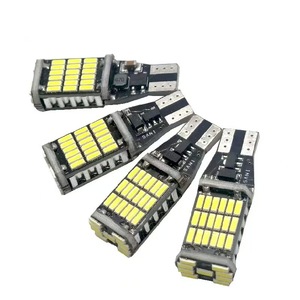 Bombilla <span class=keywords><strong>LED</strong></span> AMS T15-4014-45SMD 9W Blanca de Silicio para Matrícula de <span class=keywords><strong>Coche</strong></span>, Luz de Número de Matrícula, DC 12V, Iluminación Interior de Automóvil - Product Image 5