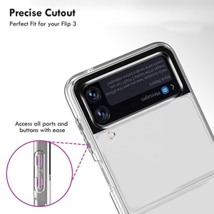 Funda Protectora Rígida de TPU para Teléfono Móvil, a Prueba de Golpes, para Galaxy <span class=keywords><strong>Z</strong></span> <span class=keywords><strong>Flip</strong></span> 5g, Funda Transparente Plegable para Samsung <span class=keywords><strong>Z</strong></span> <span class=keywords><strong>Flip</strong></span> <span class=keywords><strong>3</strong></span> - Product Image 5