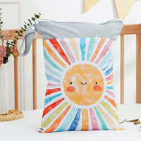 Sac étanche personnalisé imprimé, léger, avec fermeture éclair, pochette de rangement portable pour couches de bébé, jouets de plage et de sable