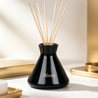 Diffuseur de parfum en verre conique moderne, coloré et transparent, avec logo personnalisé pour la décoration intérieure de table et de la maison