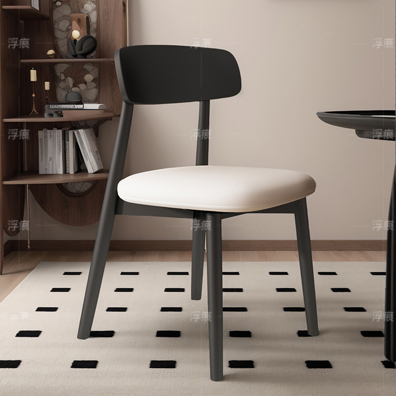 Black and white microfiber leather (complete set)