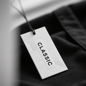 Изготовленные на заказ Роскошные Бумажные тисненые металлические Висячие бирки для одежды этикетки для одежды с логотипом - Product Image 4