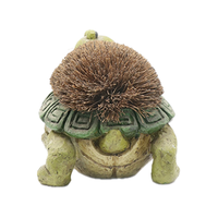 Statue de tortue en résine sculptée, figurine d'animal pour jardin, décoration de cour supérieure avec brosse à poils, vente en gros B2B YM8016026
