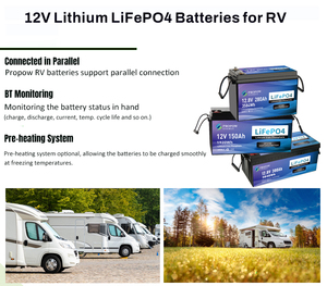 Batterie LiFePO4 Propow OEM 12,8V 100Ah 3200W 6000 Cycles Certifiée CE pour Automobile, Solaire, Marine, Hors Réseau, et Énergie de Secours Domestique - Product Image 5