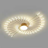 Lustre d'atmosphère moderne et simple breveté plafonniers de feux d'artifice créatifs nordiques salon chambre décoration éclairages LED