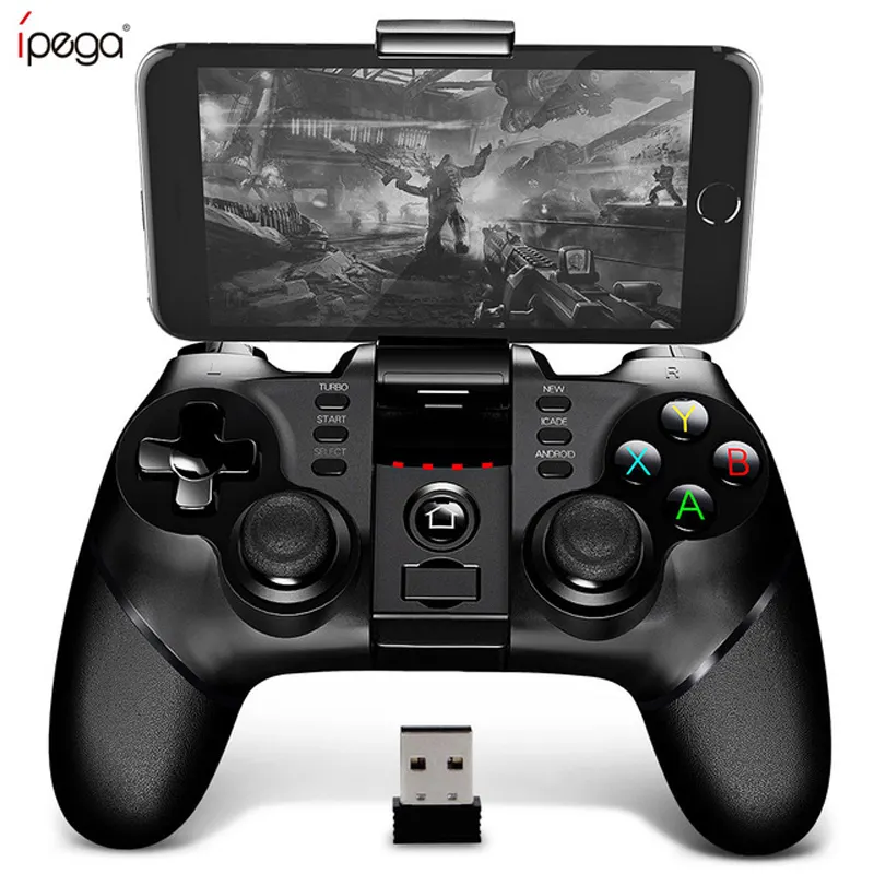 2021 ipega 9076 PG-9076 BT Gamepad Game Pad Controller Mobile Trigger Joystick for For Android Cell Phone PC Hand Free Fire