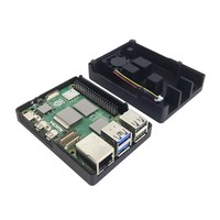 Casing Logam Raspberry Pi 5 Terbaru, Bahan Aluminium Alloy, Pendingin Pasif untuk Raspberry Pi 5 Model B