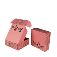 Emballage personnalisé en matériaux recyclés, boîte d'expédition en carton ondulé, boîte à chaussures en papier kraft, logo, emballage pour chaussettes et vêtements