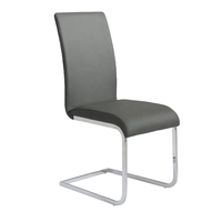 Chaises de salle à manger modernes de luxe confortables pour hôtels, chaises de salle à manger rembourrées en cuir PU pour restaurants