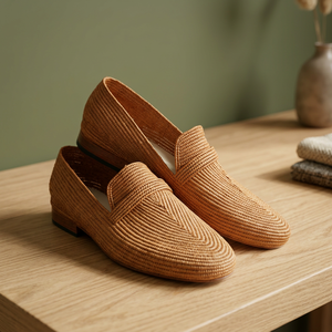 รองเท้าโลฟเฟอร์ราฟเฟียสไตล์โมร็อกโกสุดชิค - Product Image 3