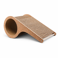 Rampa de Corcho para Gatos con Superficie de Rascado Corrugada para Gatos de Interior, Protección de Muebles