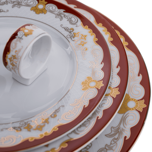 Fornitura in fabbrica set di stoviglie in porcellana <span class=keywords><strong>da</strong></span> 57 pezzi/<span class=keywords><strong>servizio</strong></span> di ceramica per <span class=keywords><strong>6</strong></span> - Product Image 3