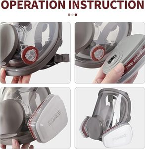 หน้ากากสีสเปรย์อีพ็อกซี่เรซินสําหรับการทาสีฝุ่นบัดกรีงานก่อสร้างขัดเคมีงานไม้ - Product Image 4