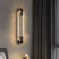 Applique murale LED en cristal de fer pour fond de télévision salon chambre chevet décor-éclairage intérieur de luxe moderne