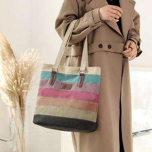 High Quality Large Capacity <b>Canvas</b> Bag Heavy Duty Vintage Women Men Luxury Fashion <b>Canvas</b> <b>Tote</b> Bags - Product Image 4