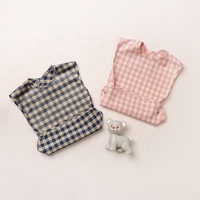 Bavoirs en Tartan pour bébé, imperméable, pour bébé fille, bavettes pour la bave, vente en gros,