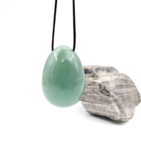 Ensemble d'œufs de yoni en aventurine verte naturelle, 3 pièces (S/M/L), percés avec cordon pour exercices de Kegel, bien-être vaginal, guérison par les cristaux
