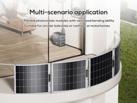 Connecteur MC4 de l'usine chinoise Panneaux solaires flexibles monocristallins étanches Panneau flexible à couche mince haute efficacité