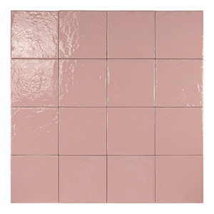 Piastrella Rosa Fiji 15 X 15 Cm 8,5 Mm Lucida con Bordi Irregolari - Product Image 2