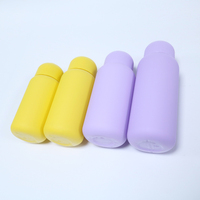 Botella de HDPE Mate de Lujo con Impresión Personalizada para Champú y Loción, Botella Redonda para Loción, Venta al por Mayor para Tiendas en Línea