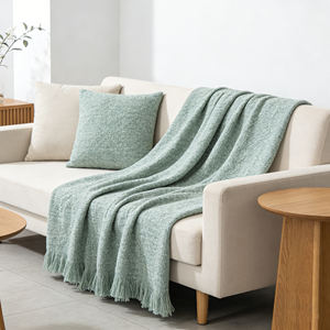 Manta Premium Barcelona <span class=keywords><strong>Hebra</strong></span> Texturizada, Manta de Moda para Llevar, 125x150cm, Tejido Suave y Acogedor para una Decoración Elegante del Hogar - Product Image 5