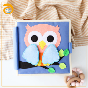 Giocattoli educativi fatti a mano di Design caldo feltro abbastanza attività di libro libro occupato Montessori bambini che imparano bambini feltro libro da gioco - Product Image 2