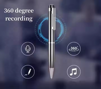 Haute qualité 360 Angle enregistrement DSP réduction du bruit haute capacité stylo à bille forme son enregistreur vocal dispositif 8GB