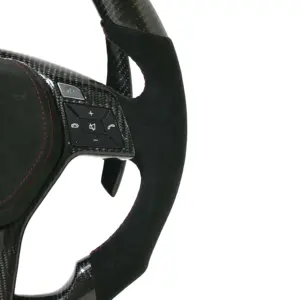Piezas interiores automotrices personalizadas, volante de fibra de carbono para <span class=keywords><strong>Mercedes</strong></span> AMG W204 W205 W212 W176 W213 Cla <span class=keywords><strong>E</strong></span> Glk Cls M Class - Product Image 4