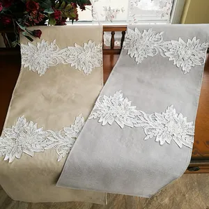 Manufacturer waterproof handwork embroidered table cloth for dining room