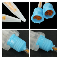 Embout de mélange statique de 40 mm, base bleue, rapport 10:1 pour colle AB, mélangeur de résine époxy, embout pointu pour outils de dosage de précision industrielle