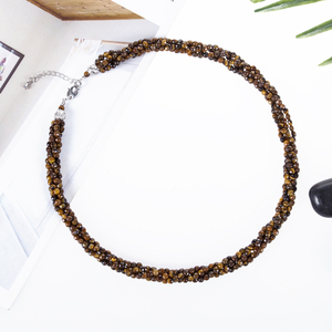 สร้อยคอหินอัญมณีรูปเสือบิดเกลียวจี้และสเน่ห์หรูหรา - Product Image 1