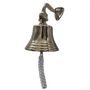 Gold Plated <b>Wall</b> <b>Hanging</b> Bell Holiday and Christmas <b>Decorative</b> Bells Hot Selling Fast Shipment High Shinny Brass Ship Bell Sales - Product Image 1