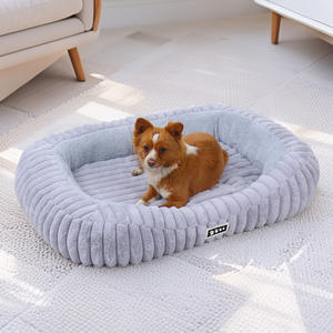 Camas para cachorros de lana de PANA con cubierta de cremallera extraíble, camas ortopédicas rectangulares para perros pequeños, medianos y grandes - Product Image 2