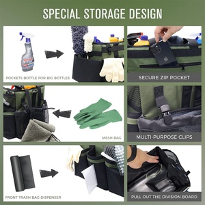 Sac de rangement multifonctionnel pour le nettoyage, avec compartiments amovibles, pour les fournitures de nettoyage - Product Image 4