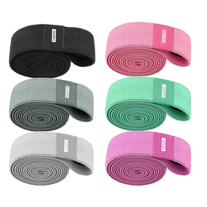 Sangle de yoga Potfan, bande de résistance en polyester et coton, design rayé, portable pour les étirements et les exercices - Product Image 5