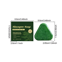 Sabun Sampo Padat Daun Chamaecyparis untuk Perawatan Rambut, Membersihkan, Menghaluskan, Menutrisi, Mengontrol Minyak, Herbal