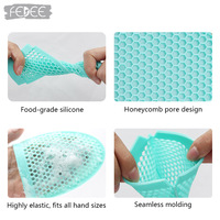 Nouvelle Arrivée Brosse Faciale en Silicone Mini Manuelle Réutilisable Double Face en Maille pour Enlever les Points Noirs et Nettoyer les Pores