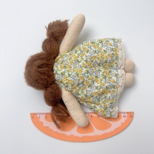 Porte-clés en tissu floral fait à la main pour fille, pendentif pour bébé, double usage, peluche moelleuse - Product Image 5