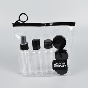 Botellas de cosméticos de viaje de 100 ml, juego portátil, aprobado para llevar en el equipaje, para el cuidado facial - Product Image 1
