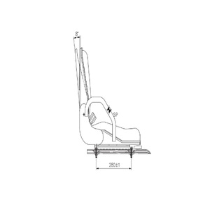Siège de chariot élévateur Bobcat Doosan D20NXP D25NXP D30NXP, d'origine usine, pour utilisation assise, fabriqué en usine - Product Image 1
