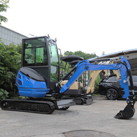 Mini-excavatrice à chenilles avec moteur Kubota, 1,5 tonne, pour usage domestique, livraison gratuite