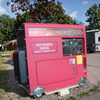 2026 Meistverkaufter Food-Trailer Dieselgenerator 8kW 220V Superleiser Typ 3-Phasen 24V DC Start mit ATS für Camping