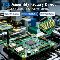 Fabricante OEM de PCBA HDI FR-4 de 4 Capas, Placa de Desarrollo ESP32S3, Fábrica de Ensamblaje de PCB, Ensamblaje de Placa de Circuito con Recubrimiento de Oro por Inmersión