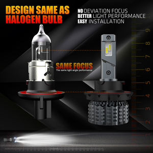 หลอดไฟหน้า LED H13 รุ่น V20 ซีรีส์ 120W 14400LM แสงคู่ รองรับ CANBUS ป้องกันไฟแจ้งเตือนความผิดพลาด ใช้สำหรับรถยนต์ ไฟหน้า แสงส่องสว่างด้านหน้า ใช้สำหรับถนน - Product Image 3