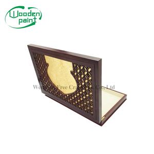 Pintura personalizada, MDF, nueces, almacenamiento de madera, té, grabado láser, caja de embalaje, fechas grabadas, regalo islámico de madera, caja tallada - Product Image 6