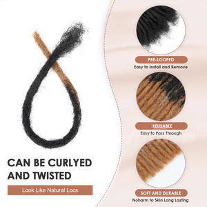 Estensioni Dreadlocks in <span class=keywords><strong>Capelli</strong></span> Brasiliani Originea, 18 Pollici, <span class=keywords><strong>Capelli</strong></span> Vergini Morbidi e Flessibili, Dreadlock <span class=keywords><strong>Rasta</strong></span> per Uomo - Product Image 3