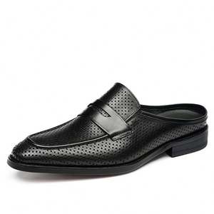 Zapatos de Cuero Genuino para Hombre Hechos a Mano de Alta Calidad, Transpirables, Impermeables, para Bodas, Fiestas, Vestir, Casuales, Sin Cordones, para Oficina - Product Image 3